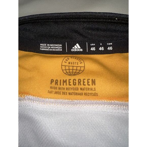 NWT Boston Bruins Jersey Mens 46 S Adidas PRIMEGREEN NHL BLACK AND YELLOW - Picture 5 of 16